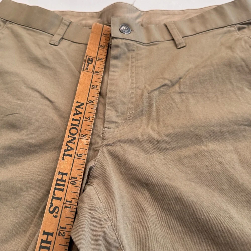 Fabletics Only Pant Mens‎ 34x28.5 Khaki Tan Technical Chino Stretch Trousers